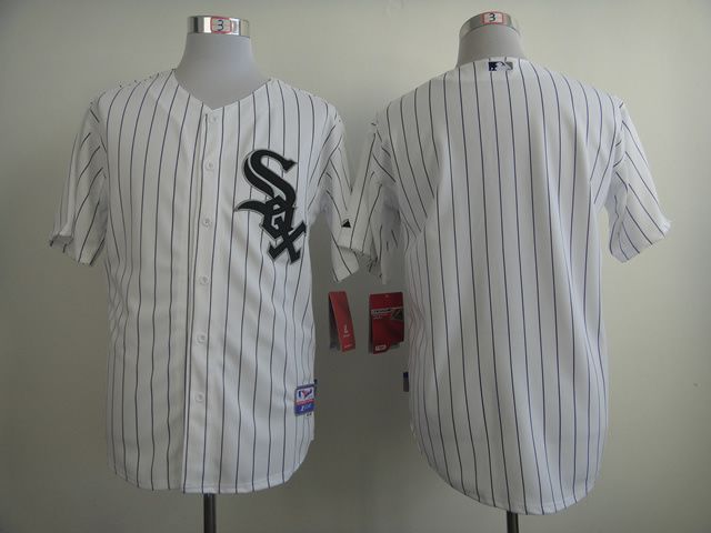 Men Chicago White Sox Blank Black Stripe MLB Jerseys->youth mlb jersey->Youth Jersey